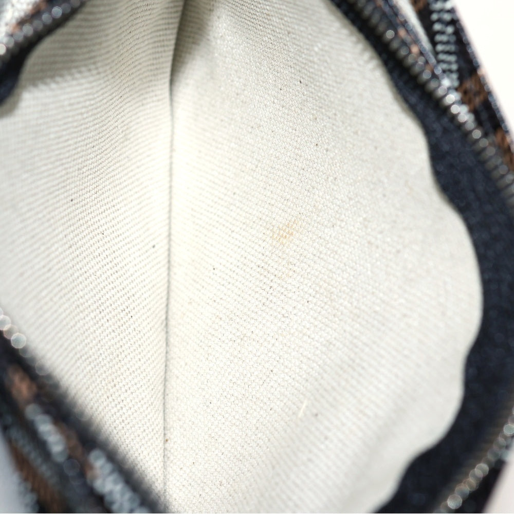 GOYARD(ゴヤール) プリュメ ショルダーバック ショルダーポシェット ミニバッグ レザーブラック×ブラウン PVC