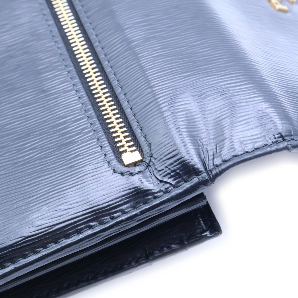 PRADA(プラダ) ロゴプレート ヴィッテロ レザー ロングウォレット 長財布 ゴールド金具 ブラック 1MH132