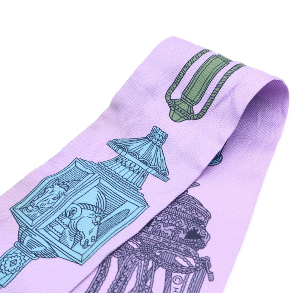 HERMES(エルメス) ツイリー シルクスカーフ メルヴェイユーズ・ランタン パープル