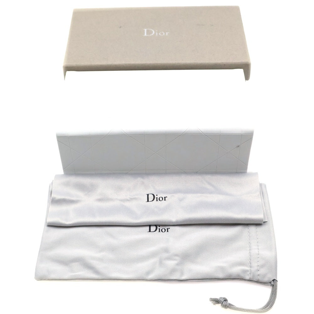 Christian Dior(クリスチャンディオール) ロゴ サングラス スモークグラデーション ブラウン フレーム シルバー金具 19KJD レディース