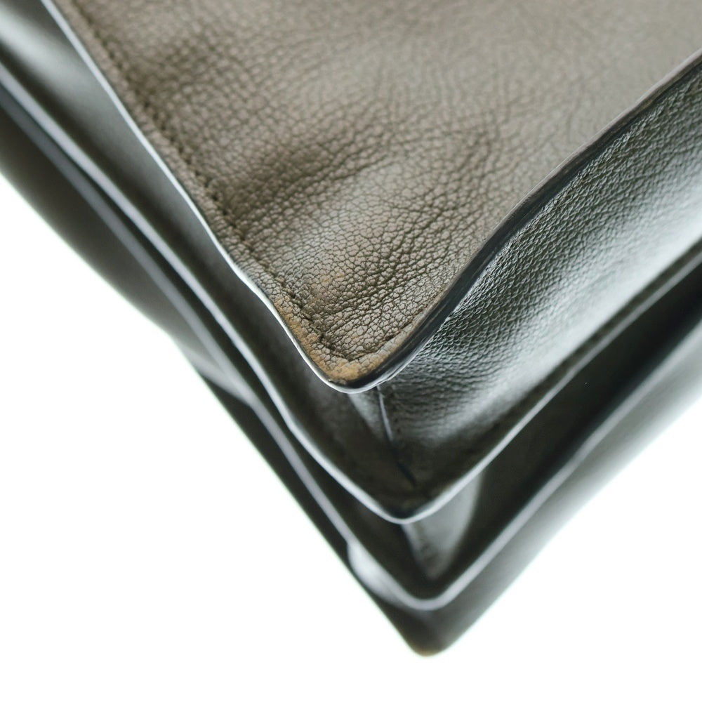 miumiu(ミュウミュウ) マドラスレザー トートバッグ ハンドバッグ グリーン カーキ レザー ゴールド金具