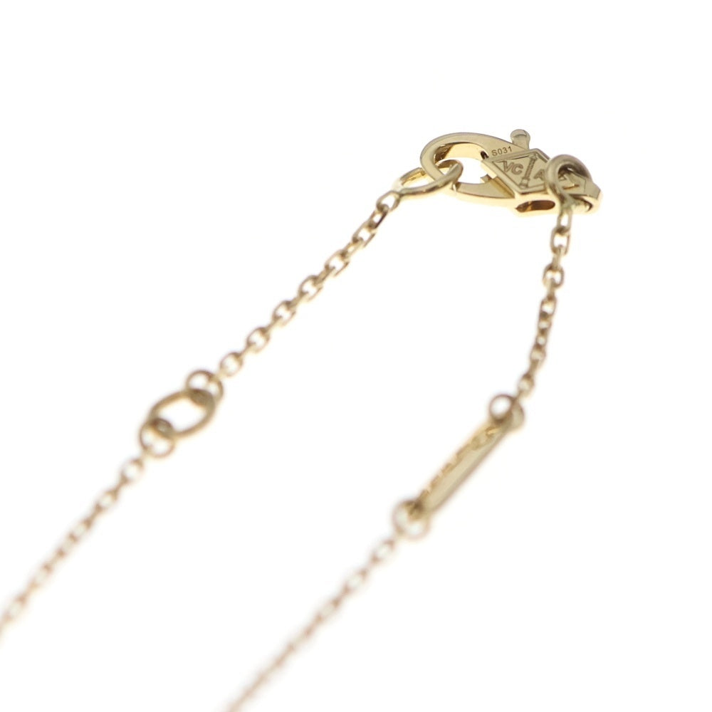 Van Cleef & Arpels(ヴァンクリーフアンドアーペル) スウィートアルハンブラ マザーオブパール チェーンペンダントネックレス イエローゴールド 750YG VCARF69100 レディース