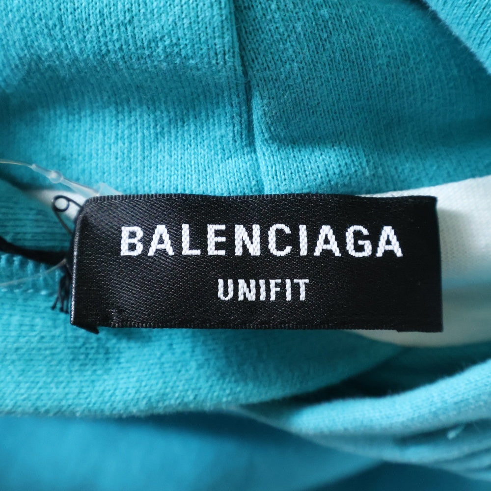 BALENCIAGA UNIFIT ターコイズ デストロイパーカー BALENCIAGA UNIFIT ターコイズ デストロイパーカー