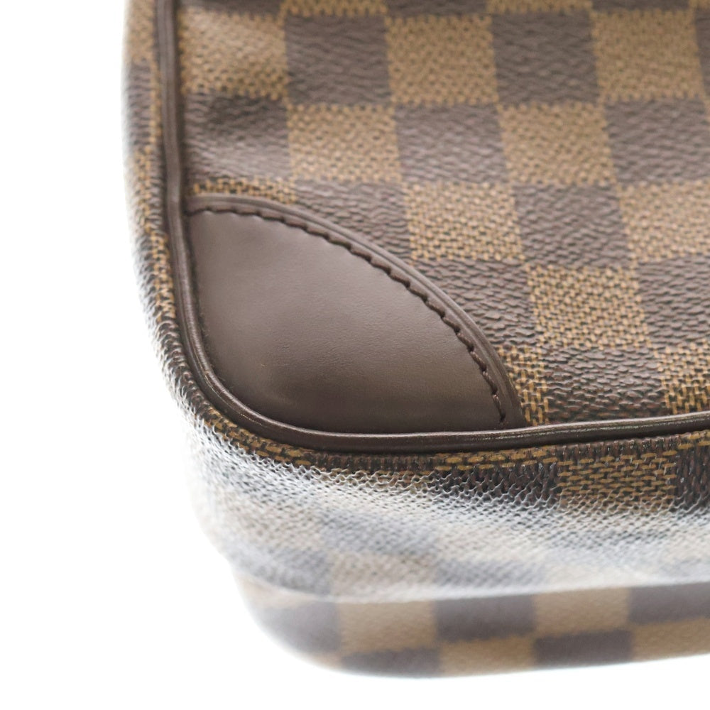 LOUIS VUITTON(ルイヴィトン) ダミエ アマゾン ショルダーバッグ ミニバッグ ブラウン レザー×PVC N48074 ゴールド金具