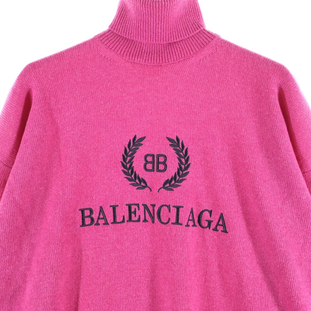 BALENCIAGA(バレンシアガ) 18AW ロゴ刺繍 カシミヤ混 ウール