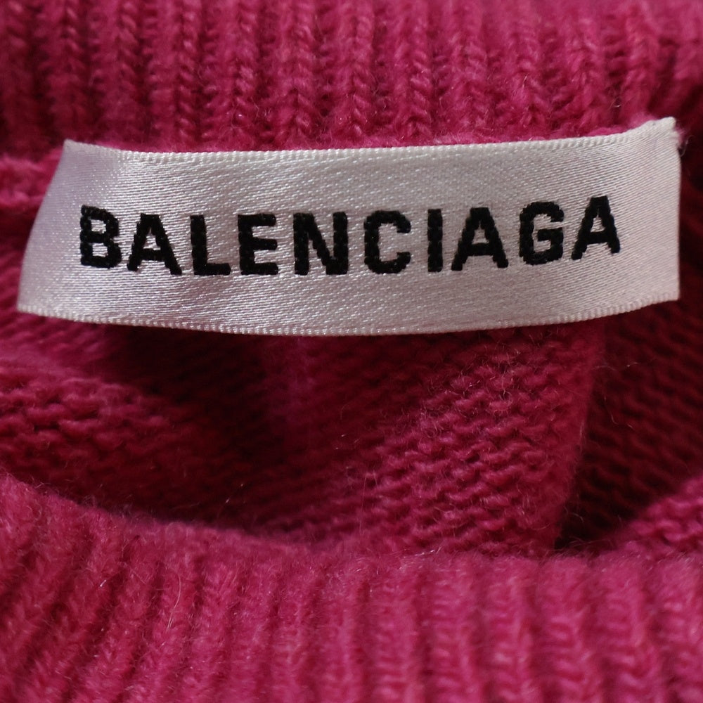 BALENCIAGA(バレンシアガ) 18AW ロゴ刺繍 カシミヤ混 ウール