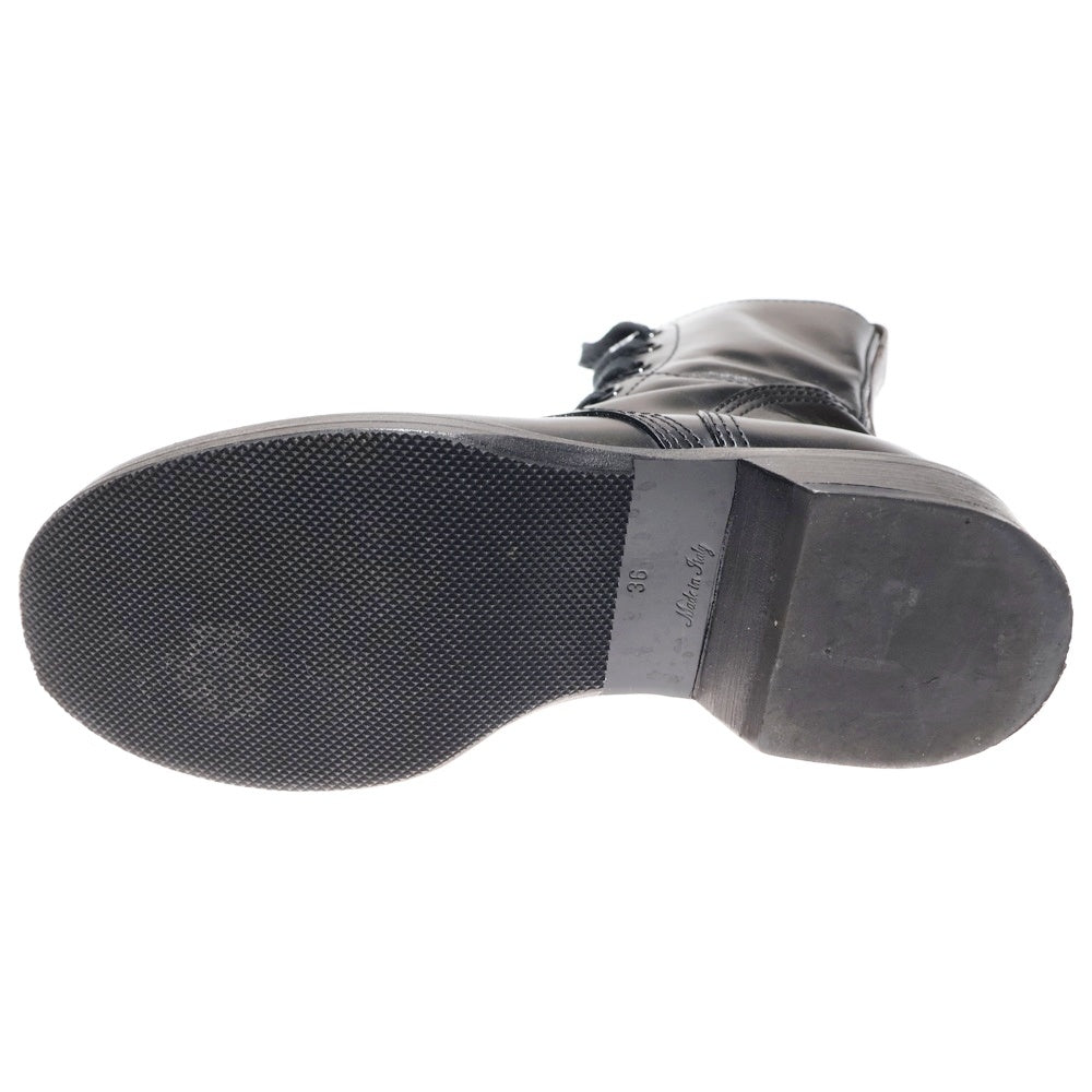 LOUIS VUITTON(ルイヴィトン) メトロポリス ライン モノグラム PVC レザー レースアップ ハイカットシューズ ショートブーツ ブラック/ブラウン レディース 1A7W10