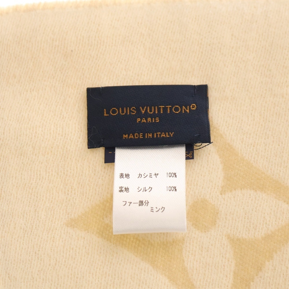 LOUIS VUITTON(ルイヴィトン) LVブ モノグラム柄 カシミヤ ミンク