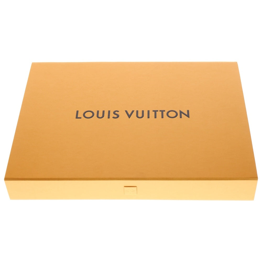 LOUIS VUITTON(ルイヴィトン) LVブ モノグラム柄 カシミヤ ミンクファーポケット フリンジ マフラー ベージュ M97420