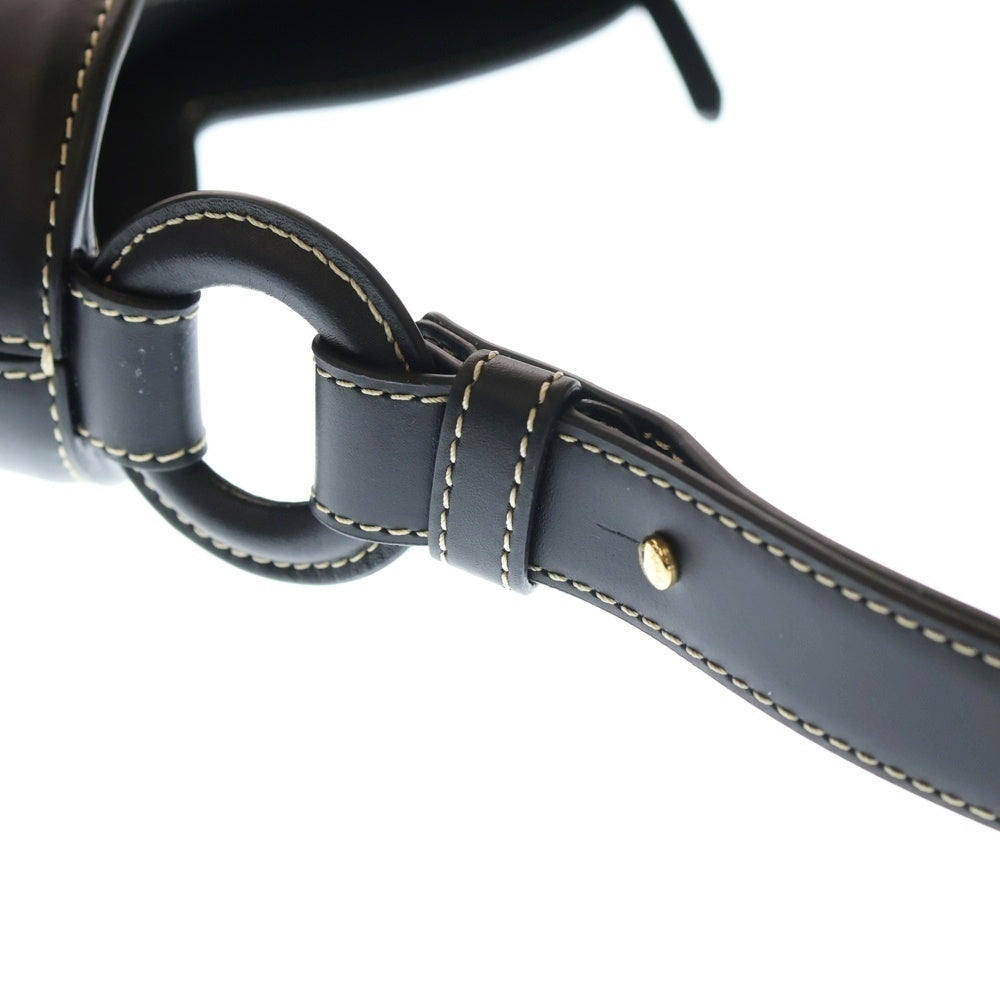 POLENE(ポレーヌ) エディション ラシーヌ スムース レザーハンドバック ブラック