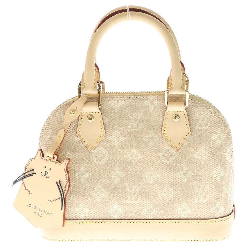 LOUIS VUITTON(ルイヴィトン) アルマBB グレース・コディントンコラボ 2WAYバッグ ハンドバッグ ショルダーバッグ ベージュ レザー×PVC M25728 ゴールド金具