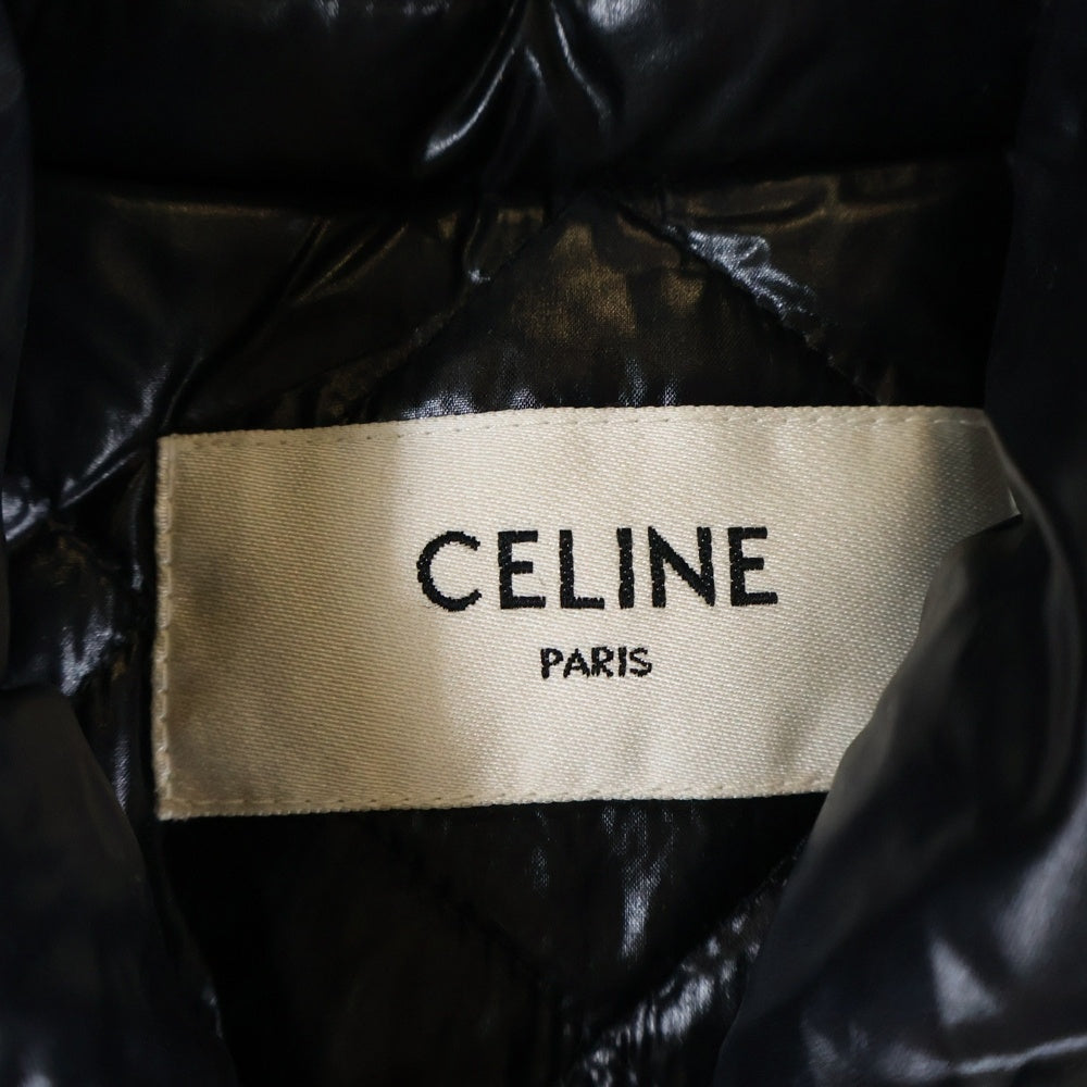CELINE(セリーヌ) 21AW キルティング フランネルシャツ フーデッドロゴ