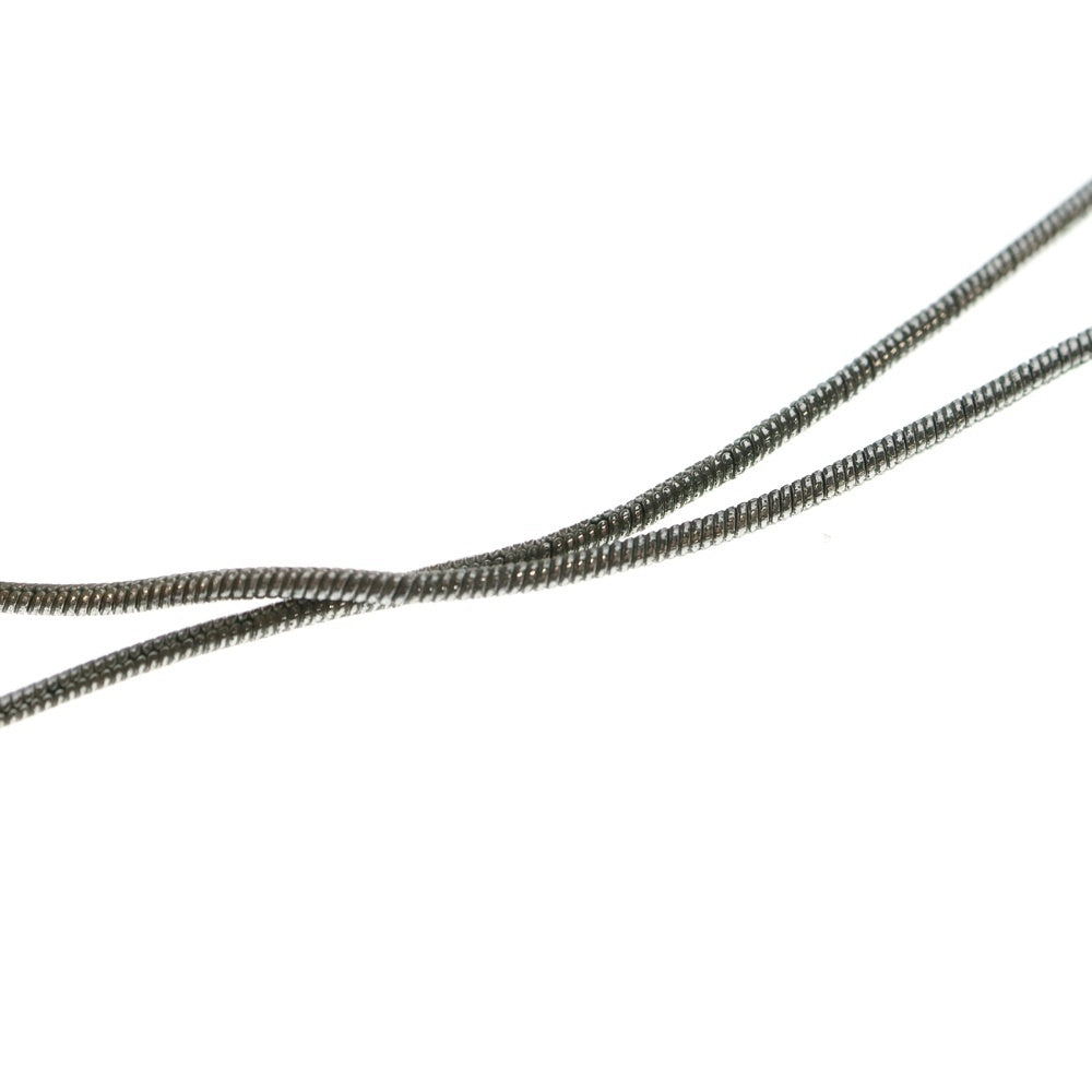 Christian Dior(クリスチャンディオール) Dロゴ ネックレス ペンダント スネークチェーン シルバー