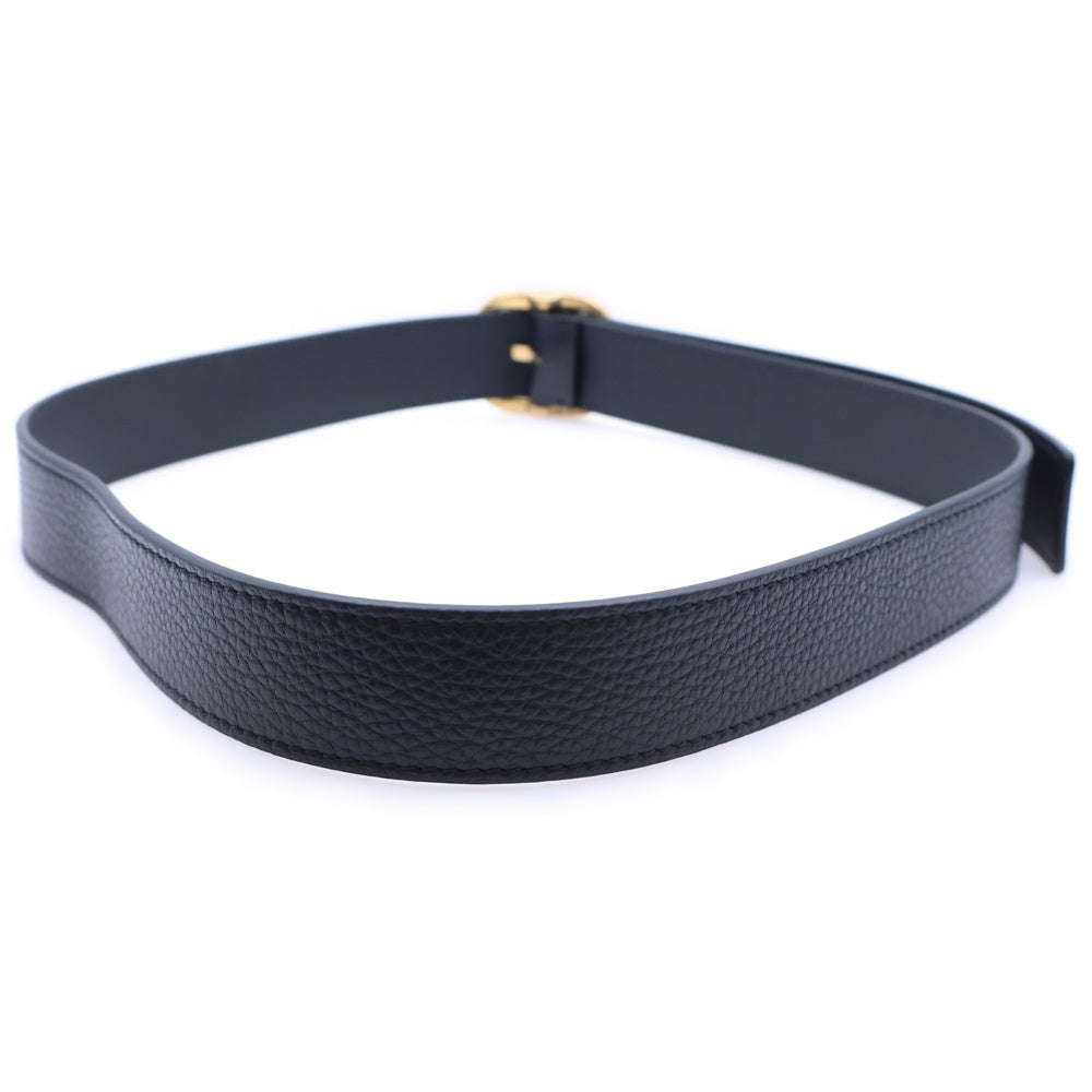 LOEWE(ロエベ) ベルト ブラック レザー 85/34 ゴールド金具