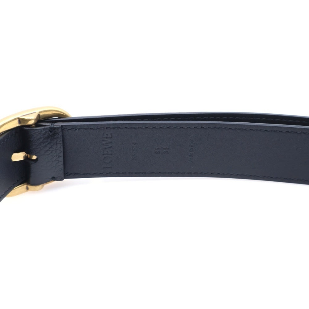 LOEWE(ロエベ) ベルト ブラック レザー 85/34 ゴールド金具