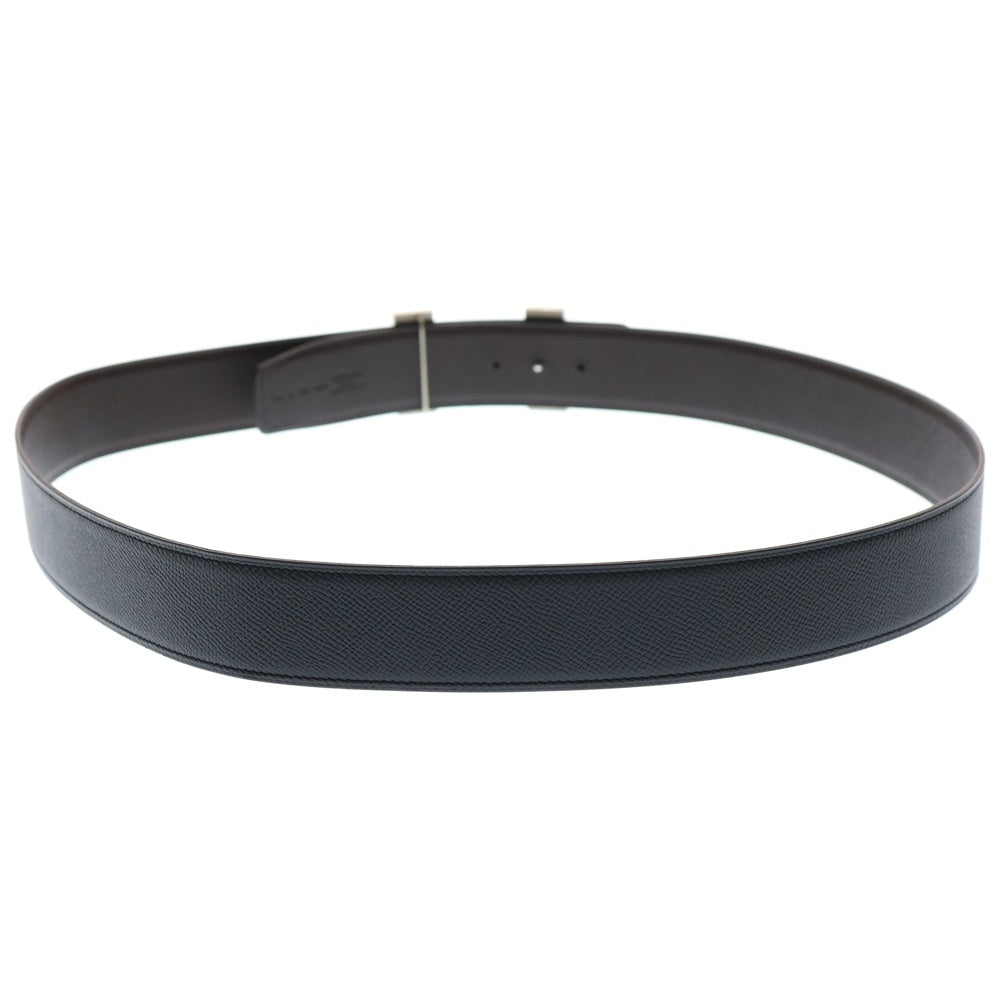 HERMES(エルメス) コンスタンス ベルト ブラック レザー シルバー金具