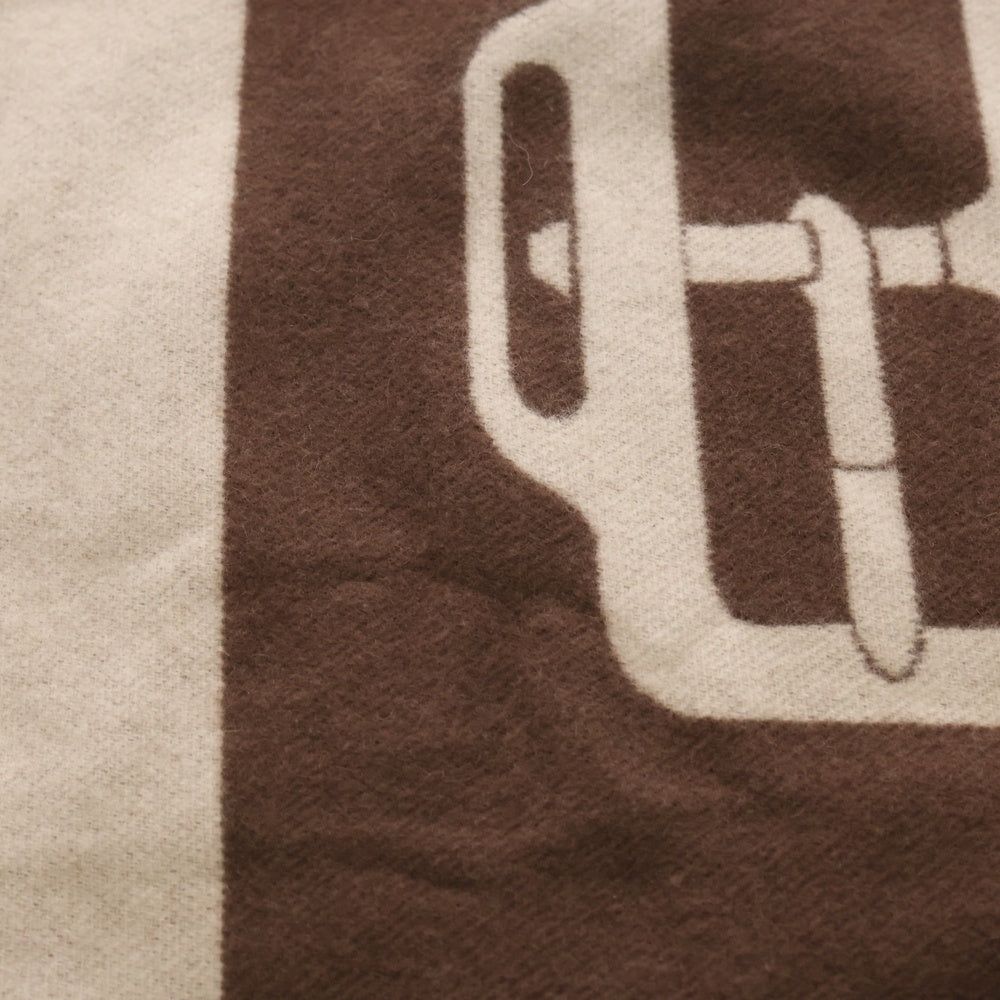 HERMES(エルメス) 23AW サングル ア ブックル 金具柄 カシミヤ