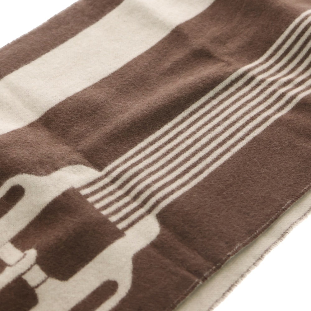 HERMES(エルメス) 23AW サングル ア ブックル 金具柄 カシミヤ