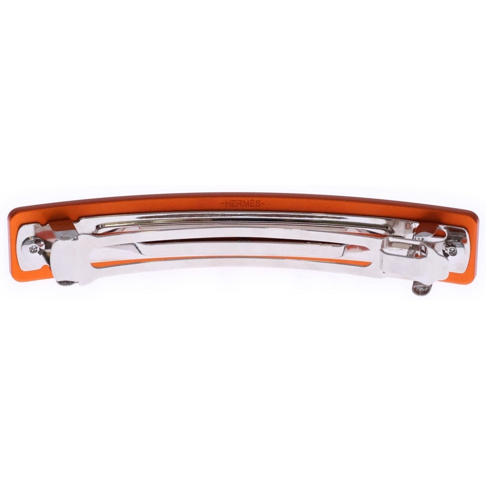 HERMES(エルメス) カプリス メドール バレッタ ヘアクリップ オレンジ レディース