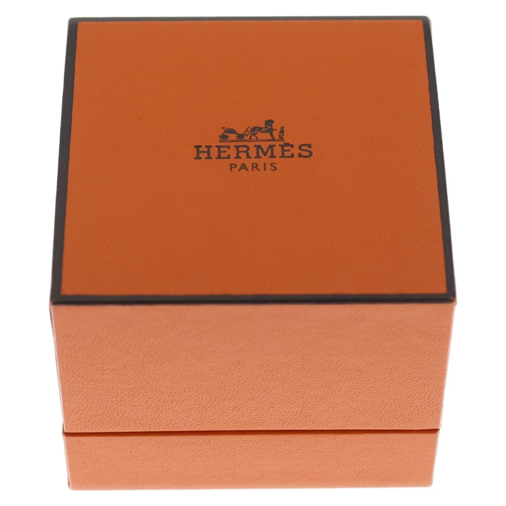HERMES(エルメス) カルーゼル リング 指輪 シルバー×オレンジ #58 レディース