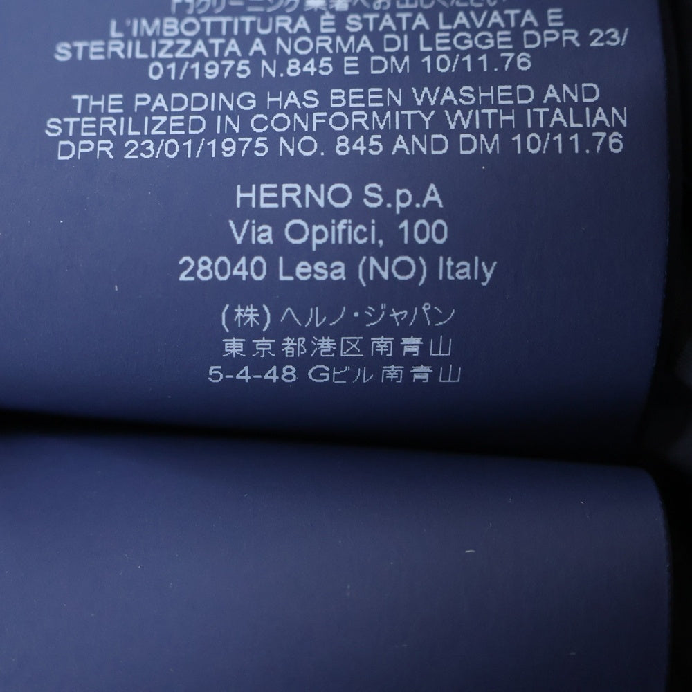 HERNO(ヘルノ) IMBOTTITURA GARANTITA ファーフーデッドダウンジャケット ブルゾン ブルー PI0674D-12170-9245 レディース