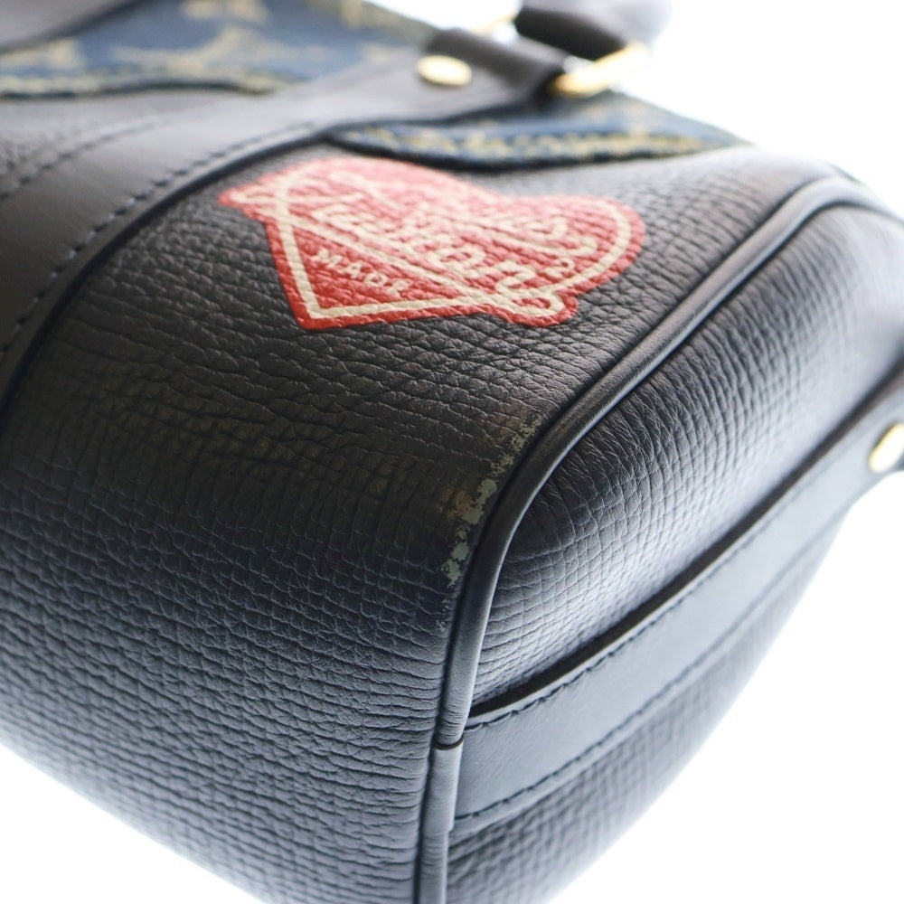 LOUIS VUITTON(ルイヴィトン) モノグラムデニム NIGOコラボ キーポルXS