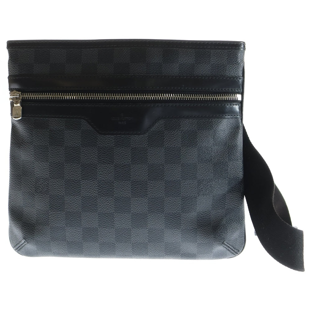 LOUIS VUITTON(ルイヴィトン) ダミエグラフィット トマス ショルダーバッグ サコッシュ ブラック PVC N58028 シルバー金具 レディース