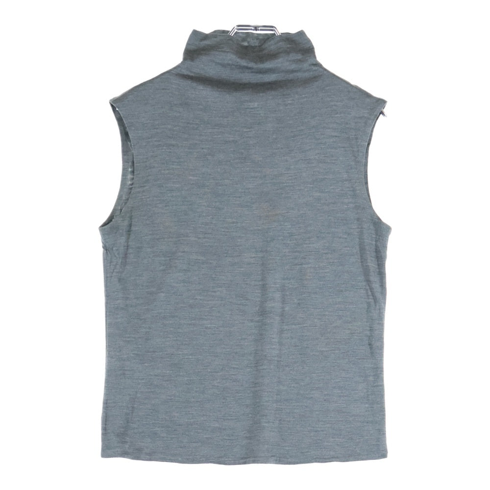 HERMES(エルメス) カットソー ノースリーブ グレー シルク #38 レディース