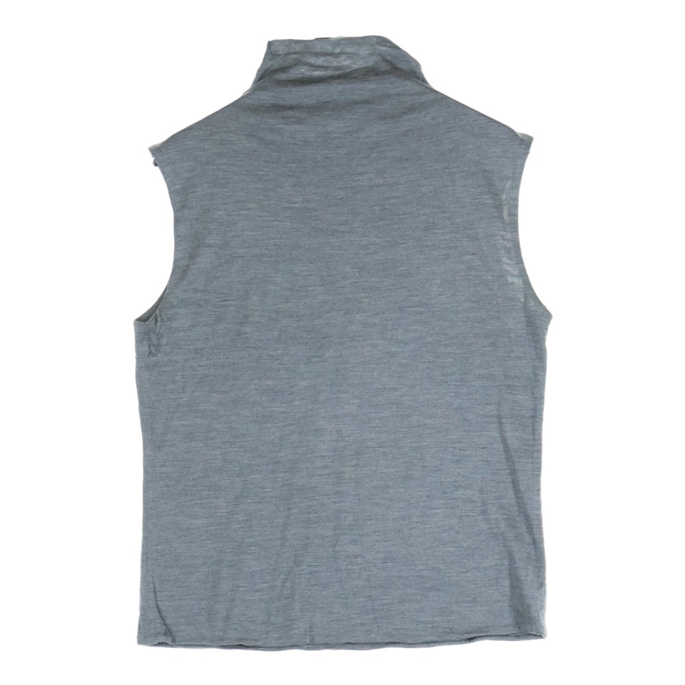 HERMES(エルメス) カットソー ノースリーブ グレー シルク #38 レディース