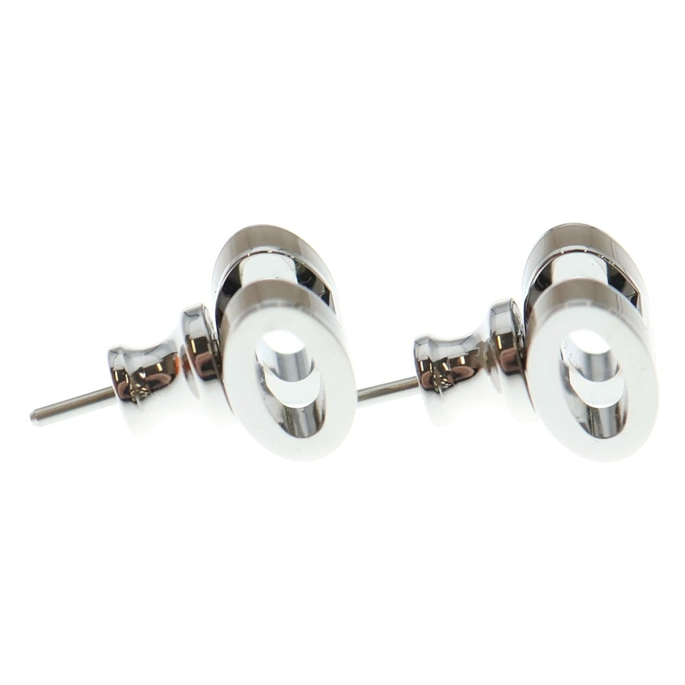 HERMES(エルメス) ミニ ポッシュアッシュ ピアス ベージュ×シルバー