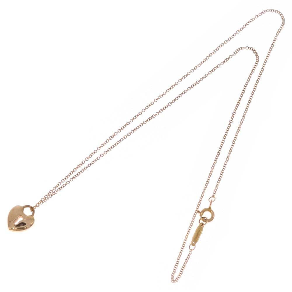TIFFANY & Co.(ティファニー) ハートロック ネックレス Au750 K18 PG