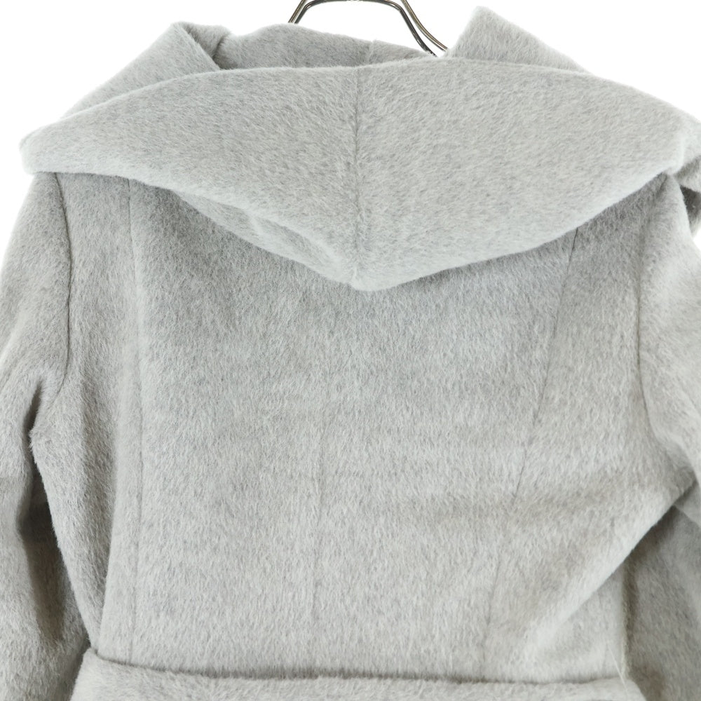 COLE HAAN(コール ハーン) ウール フーデッド ジップアップ コート グレー レディース T10086