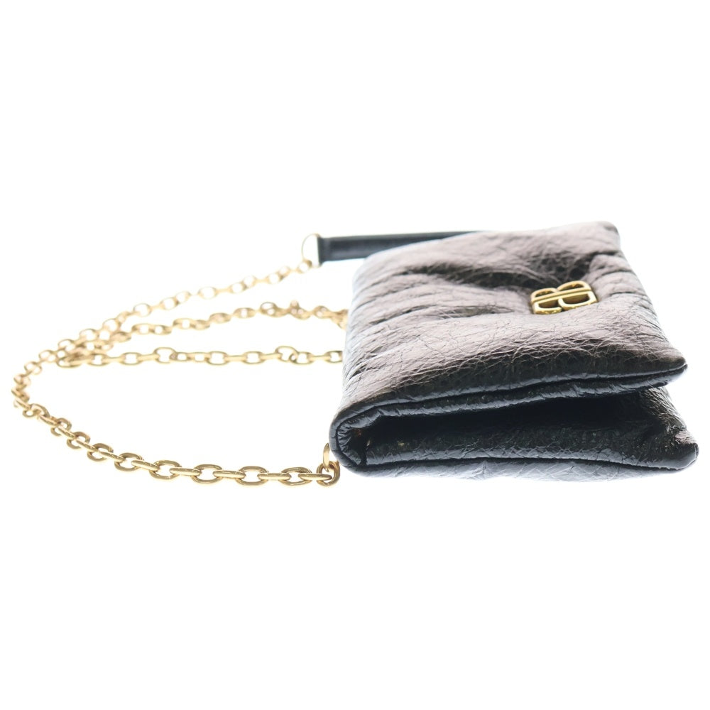 BALENCIAGA(バレンシアガ) モナコ チェーンショルダーバッグ ブラック アリーナカーフスキン 810562 レディース