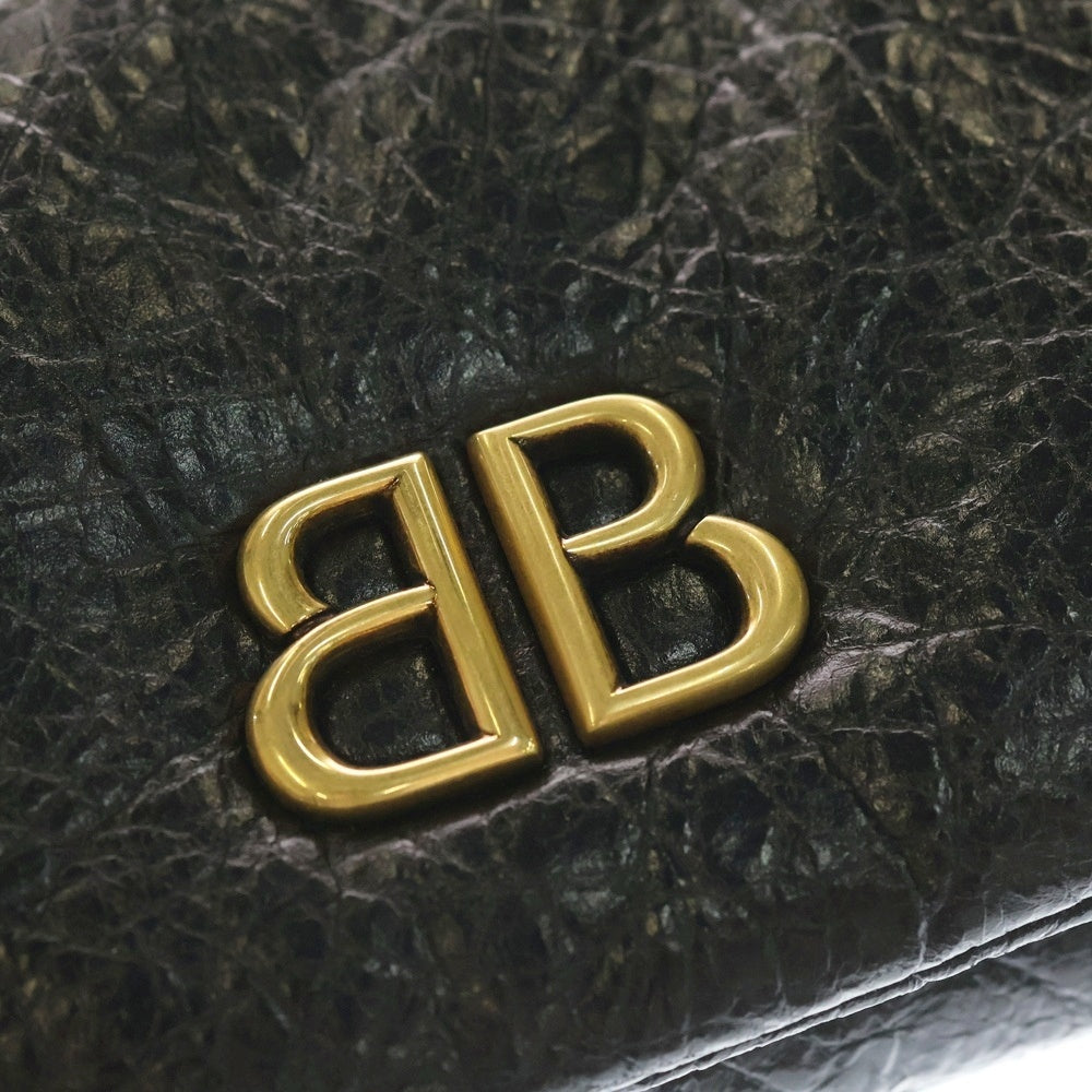 BALENCIAGA(バレンシアガ) モナコ チェーンショルダーバッグ ブラック アリーナカーフスキン 810562 レディース