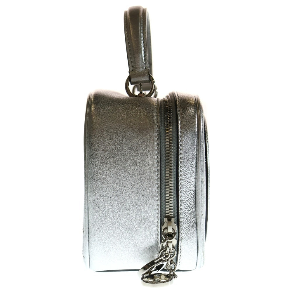 GUCCI(グッチ) ブロンディ トップハンドル 2WAYバッグ ミニハンドバッグ ショルダーバッグ シルバー レザー 744434 シルバー金具 レディース