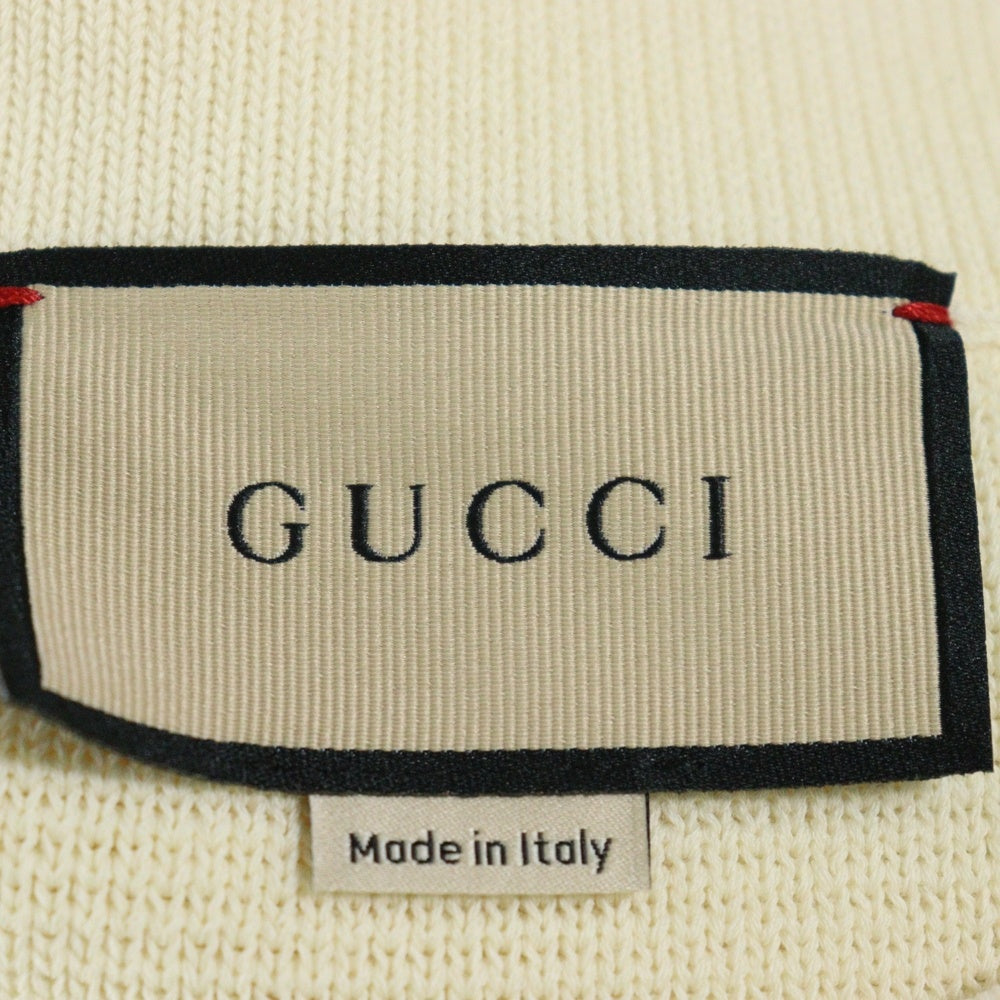 GUCCI(グッチ) サイドジップ ウールニット タイトミニスカート アイボリー レディース 726801