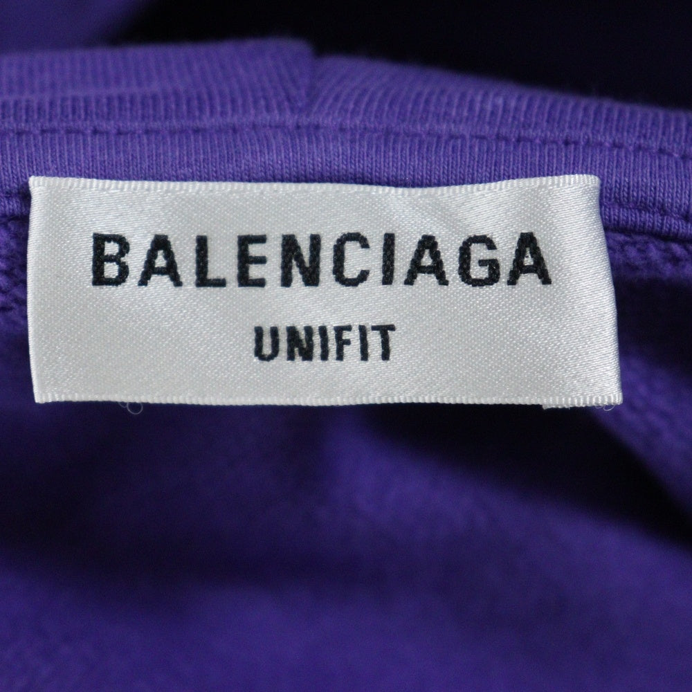 BALENCIAGA(バレンシアガ) ラインストーン プルオーバースウェットパーカー フーディー パープル 670946 レディース