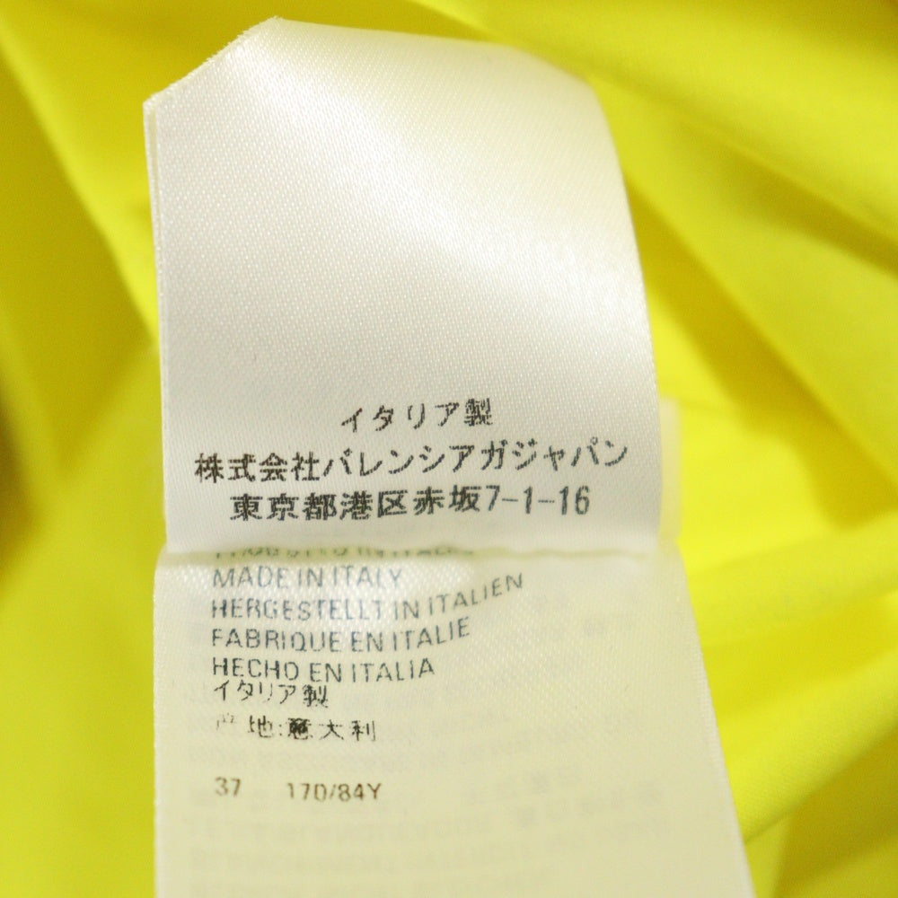 BALENCIAGA(バレンシアガ) ALL OVER オールオーバーロゴプリント ボタンダウン 長袖シャツ イエロー 534333 レディース