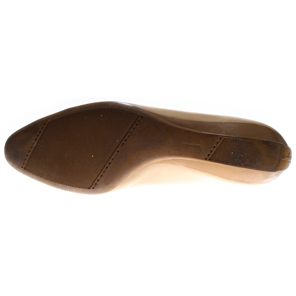 FERRAGAMO(フェラガモ) ガンチーニ レザー バイカラー パンプス シューズ ベージュ/ブラウン レディース