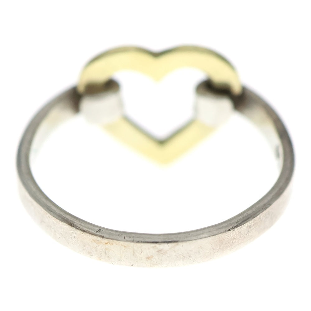 TIFFANY & Co.(ティファニー) Sv925×K18 オープンハート リング 指輪