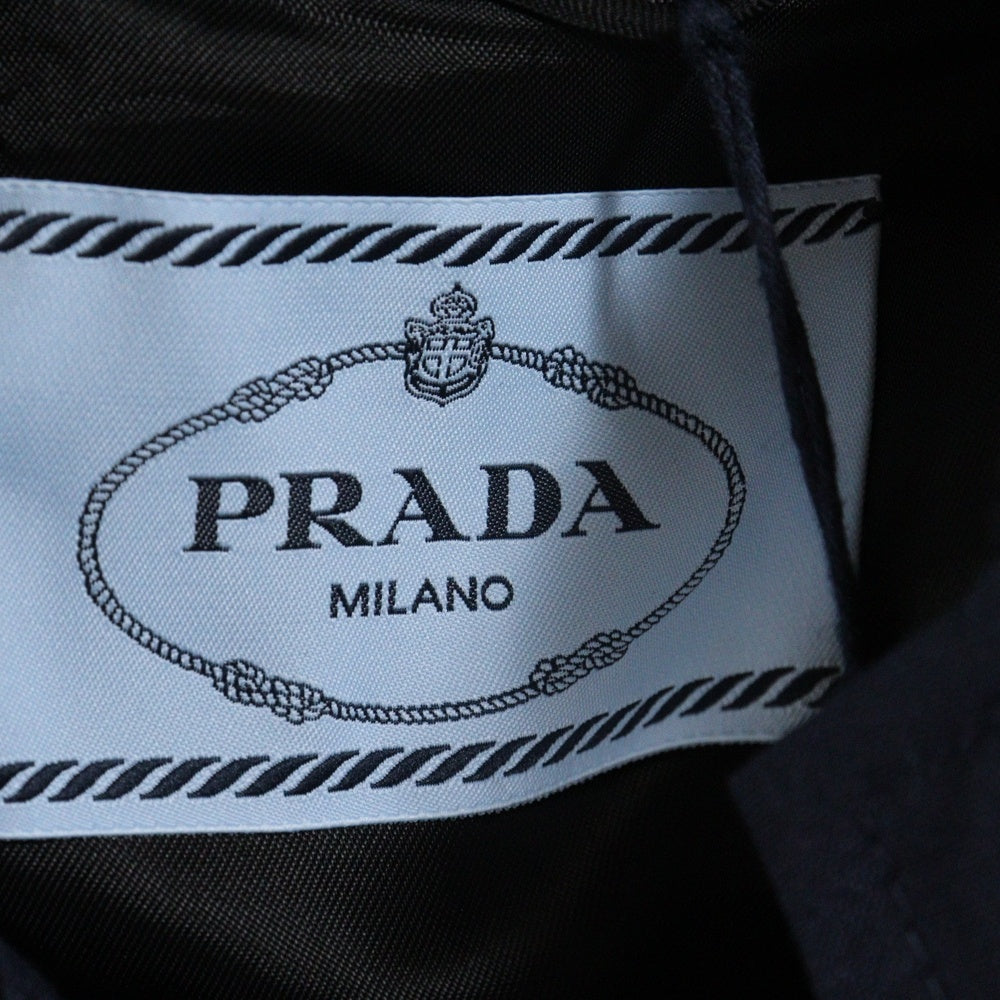 PRADA(プラダ) 24SS Pロゴワッペン キッドモヘア スナップボタン