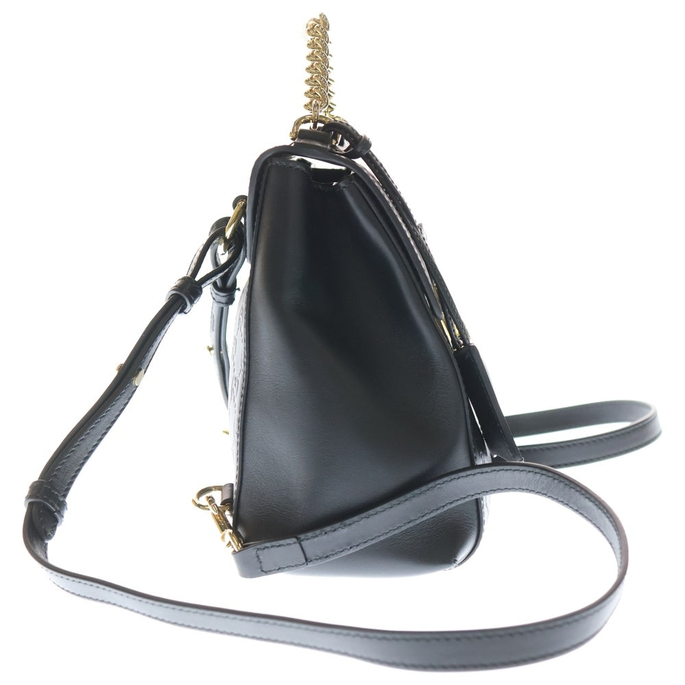 GUCCI(グッチ) グッチシマ パドロック レザーバックパック リュック ブラック 779813 レディース