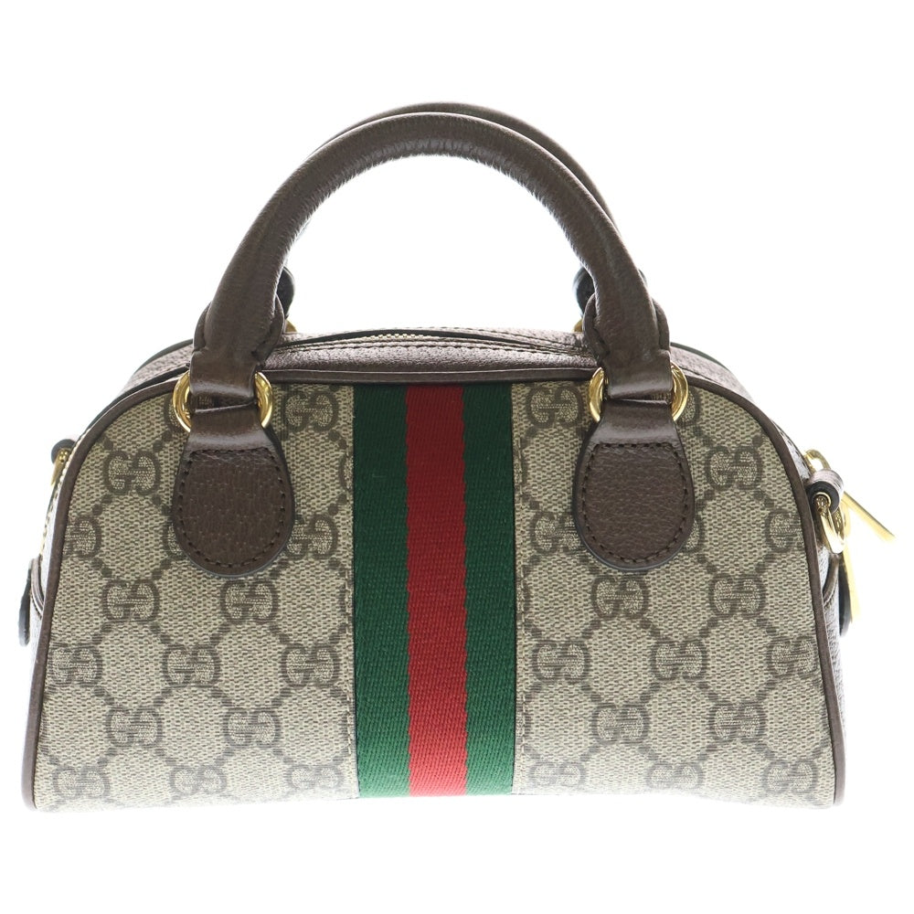 GUCCI(グッチ) オフィディア GG 2WAYバッグ ショルダーバッグ ハンドバッグ ベージュ×ブラウン レザー×PVC 724606 ゴールド金具 レディース