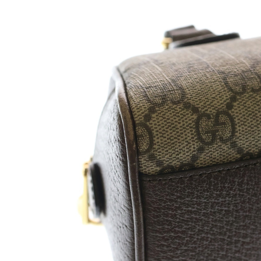 GUCCI(グッチ) オフィディア GG 2WAYバッグ ショルダーバッグ ハンドバッグ ベージュ×ブラウン レザー×PVC 724606 ゴールド金具 レディース