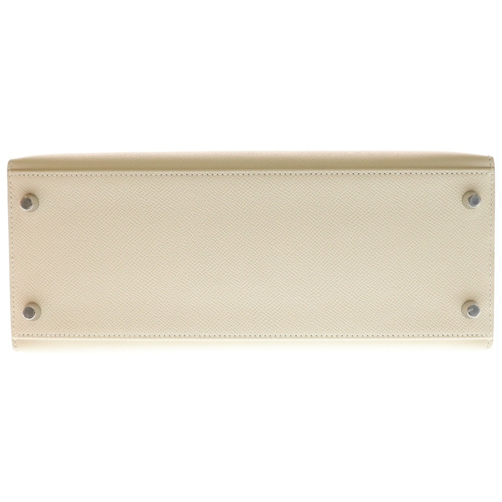 HERMES(エルメス) ケリー28 クレ エプソン 外縫い 2WAY レザーハンドバッグ ショルダーバッグ Z刻印 レディース