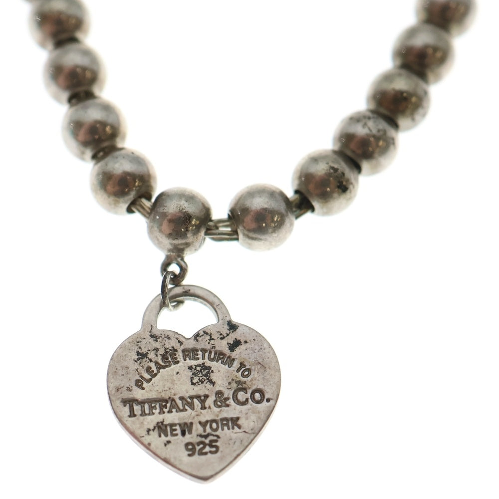 TIFFANY & Co.(ティファニー) オープンハート ボールブレスレッド シルバー 925 レディース