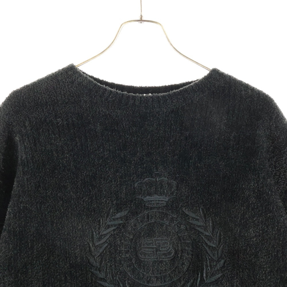 BALENCIAGA(バレンシアガ) エンブレム BBロゴ刺繍 クルーネック プル