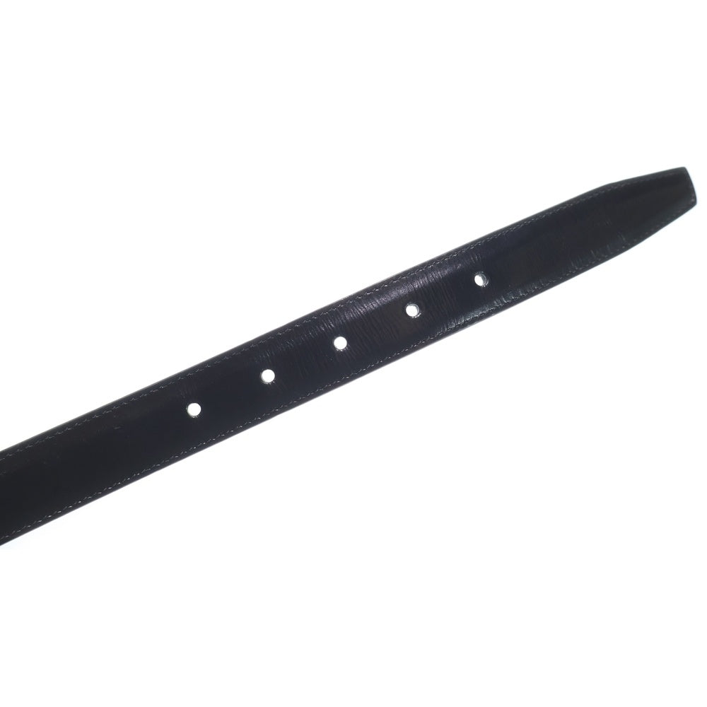 CELINE(セリーヌ) トリオンフ レザー ベルト ブラック ゴールド金具