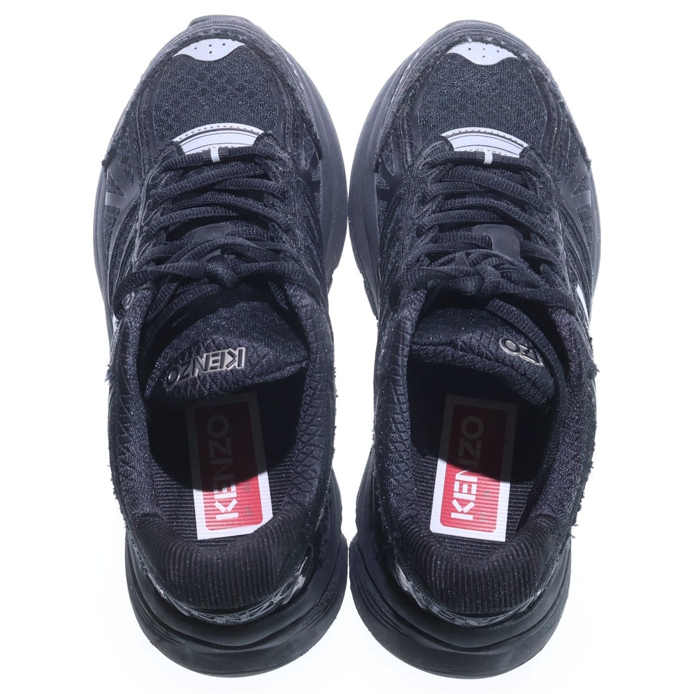 KENZO(ケンゾー) PACE ペース ロゴ メッシュ レースアップ ローカットシューズ スニーカー ブラック レディース