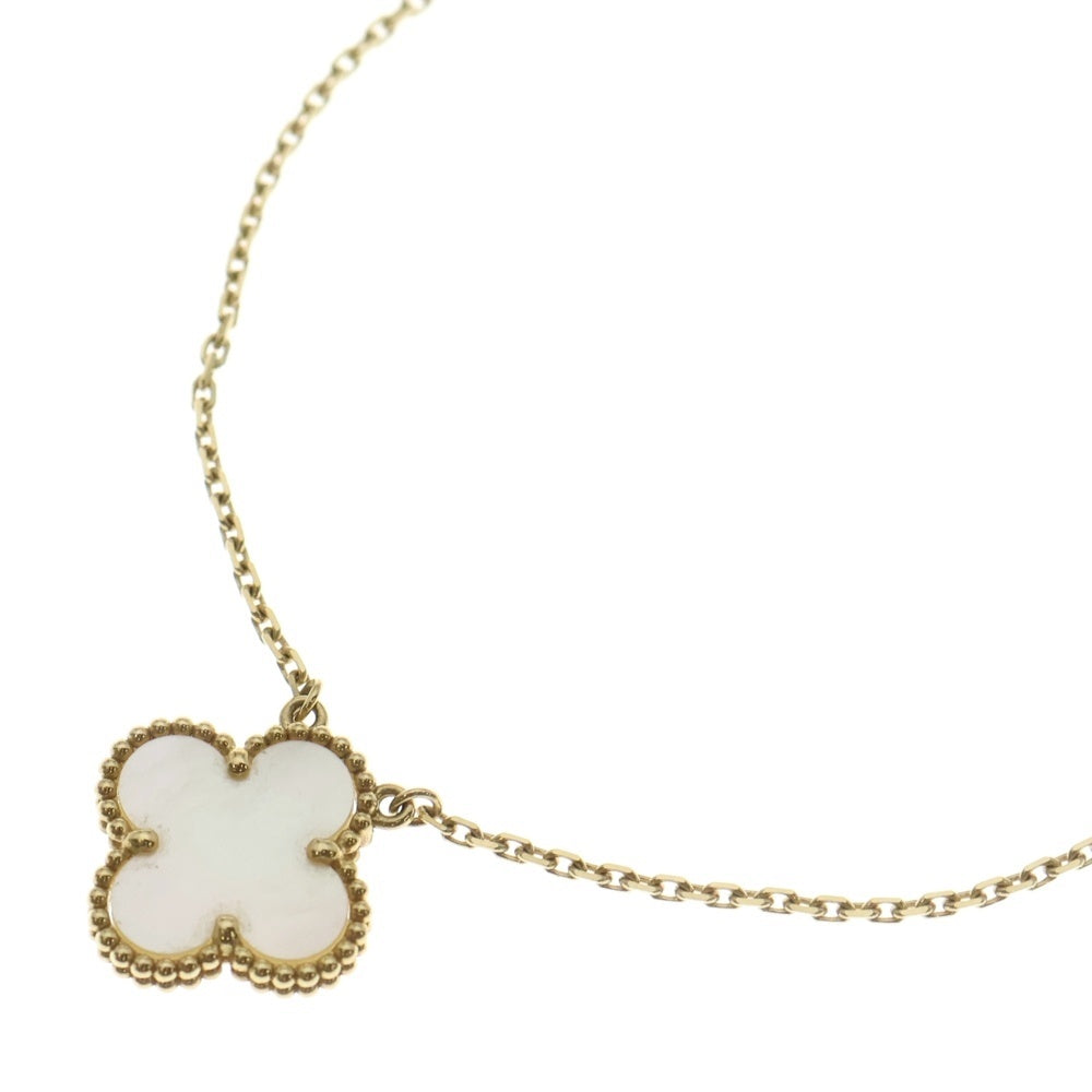 Van Cleef & Arpels(ヴァンクリーフアンドアーペル) ヴィンテージアルハンブラ マザーオブパール ネックレス イエローゴールド 750YG VCARA45900 ジュエリー レディース